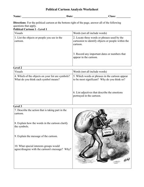 cartoon analysis worksheet answer key